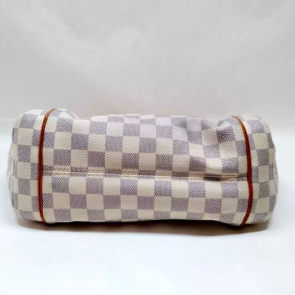 Auth Louis Vuitton White Azur Damier Totally PM Shoulder Bag Tote N51261 - Picture 5 of 9